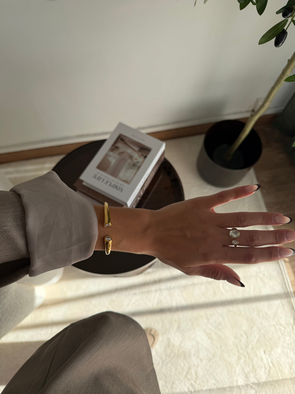 Bracelet jonc Mina