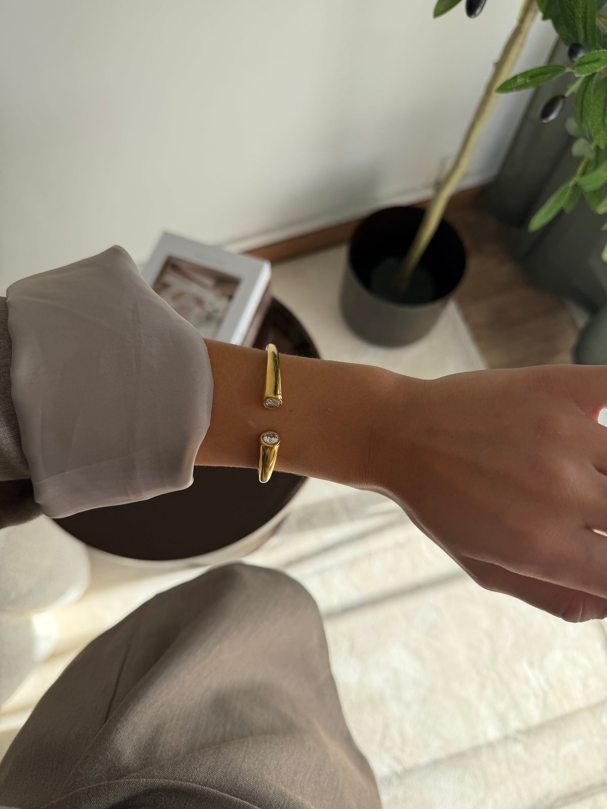 Bracelet jonc Mina
